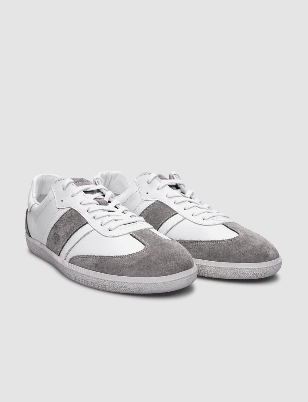 100% Genuine Leather White Lace-up Men's Sneaker