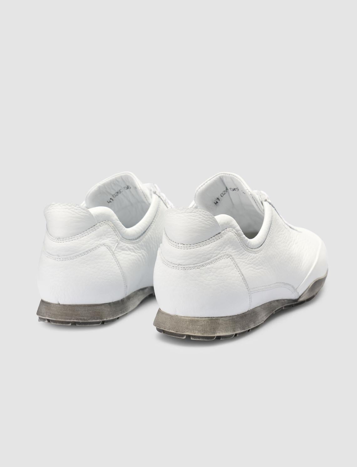 100% Genuine Leather White Lace-up Men's Casual Shoes