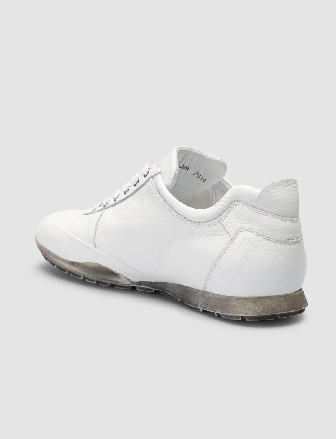 100% Genuine Leather White Lace-up Men's Casual Shoes