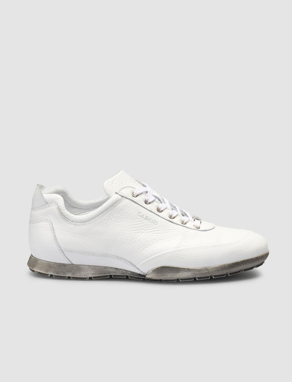 100% Genuine Leather White Lace-up Men's Casual Shoes