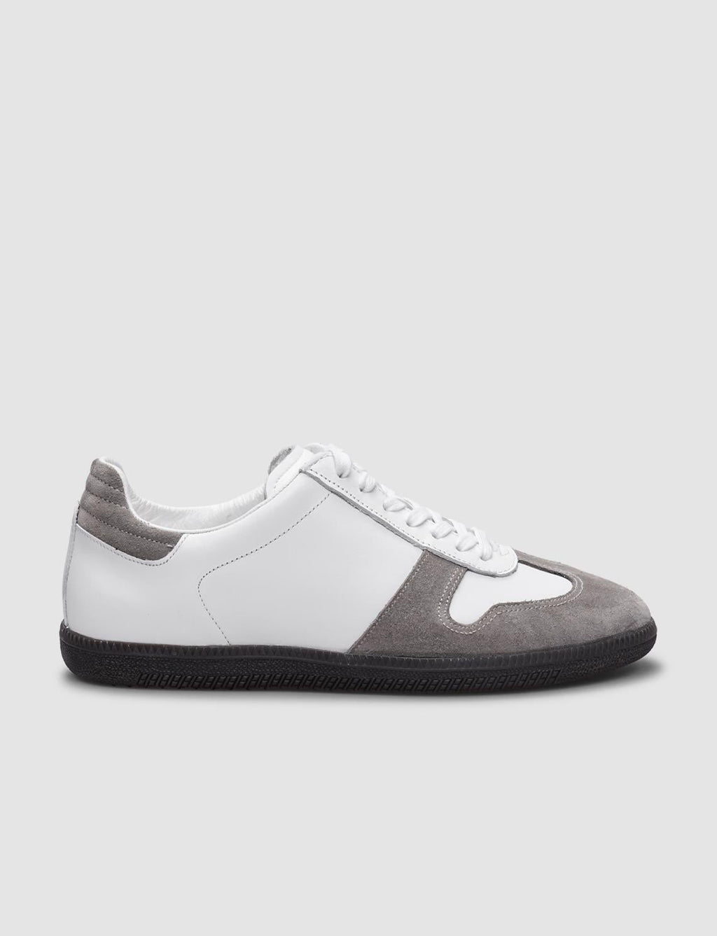 100% Genuine Leather White Lace-up Women's Athletic Shoes