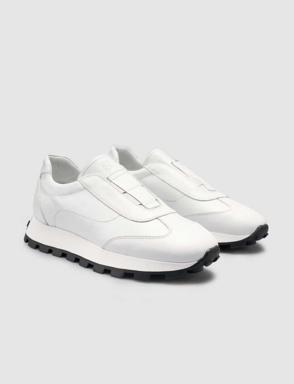 100% Genuine Leather White Women's Sneaker