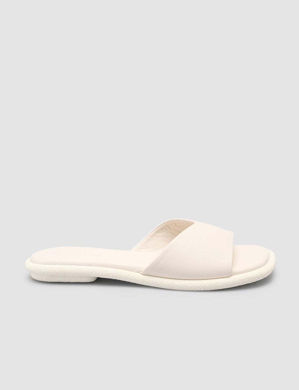 100% Genuine Leather White Women's Slippers