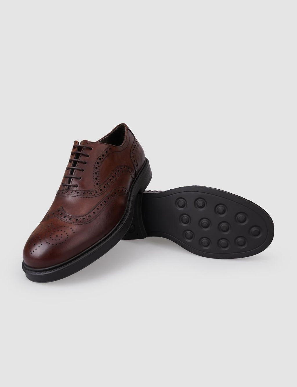 100% Genuine Leather Brown Men's Casual Shoes
