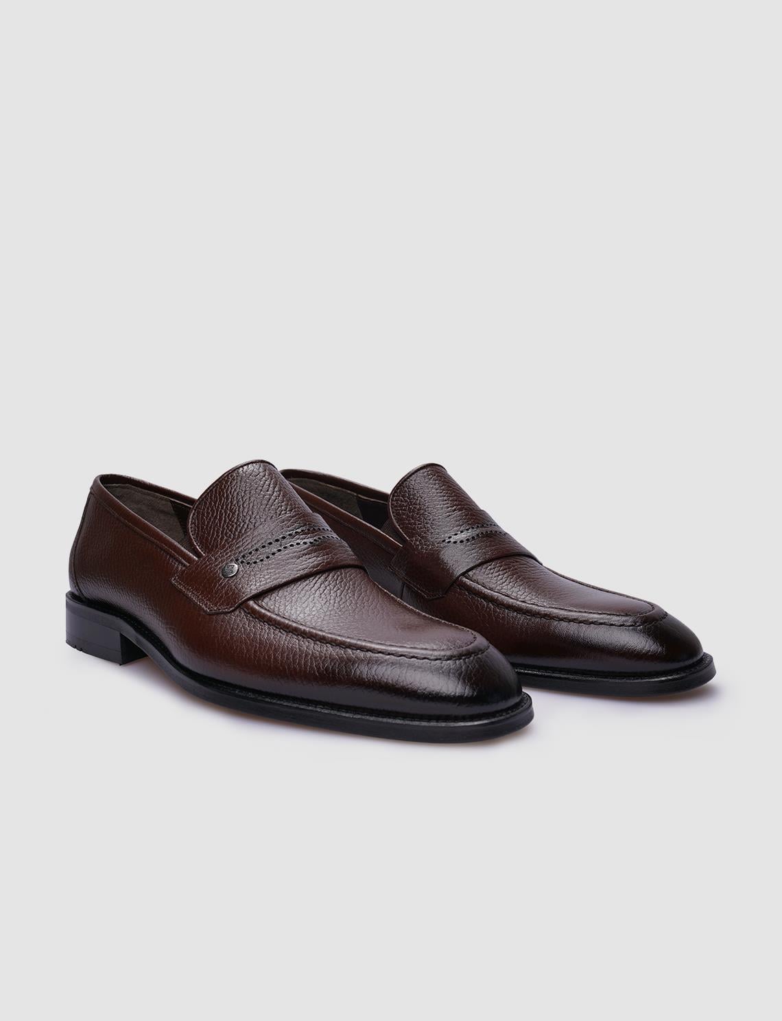 100% Genuine Leather Brown Men's Classic Shoes