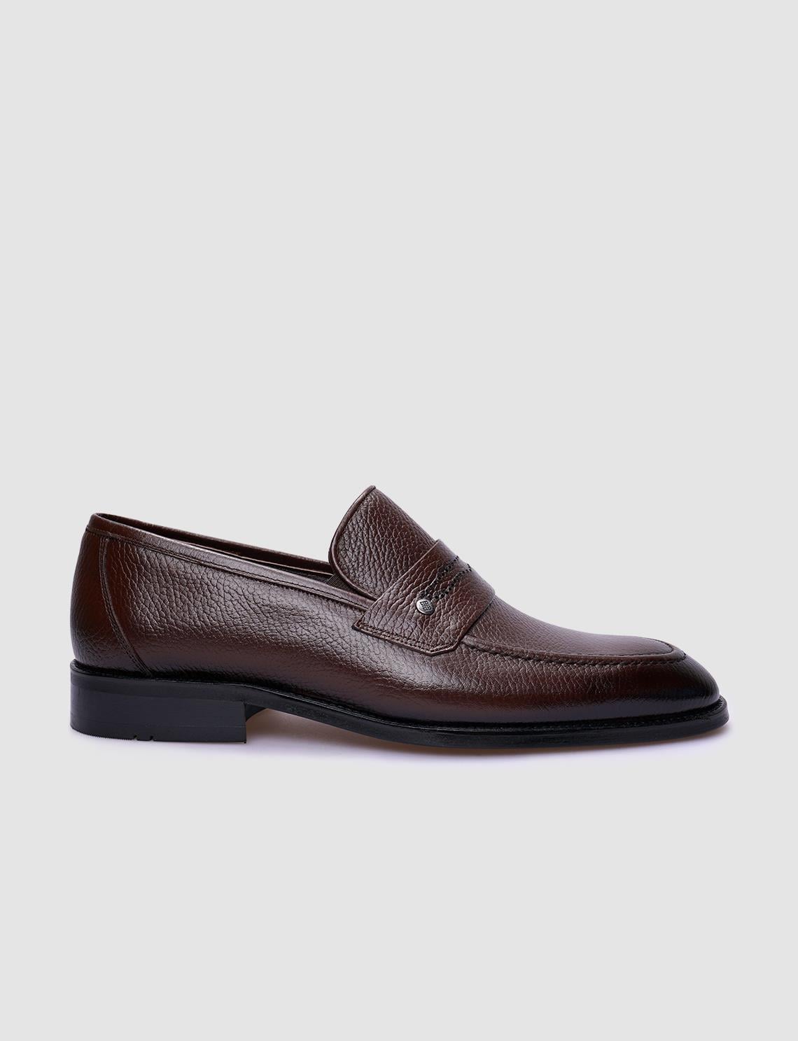 100% Genuine Leather Brown Men's Classic Shoes