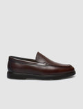100% Genuine Leather Brown Men's Loafer