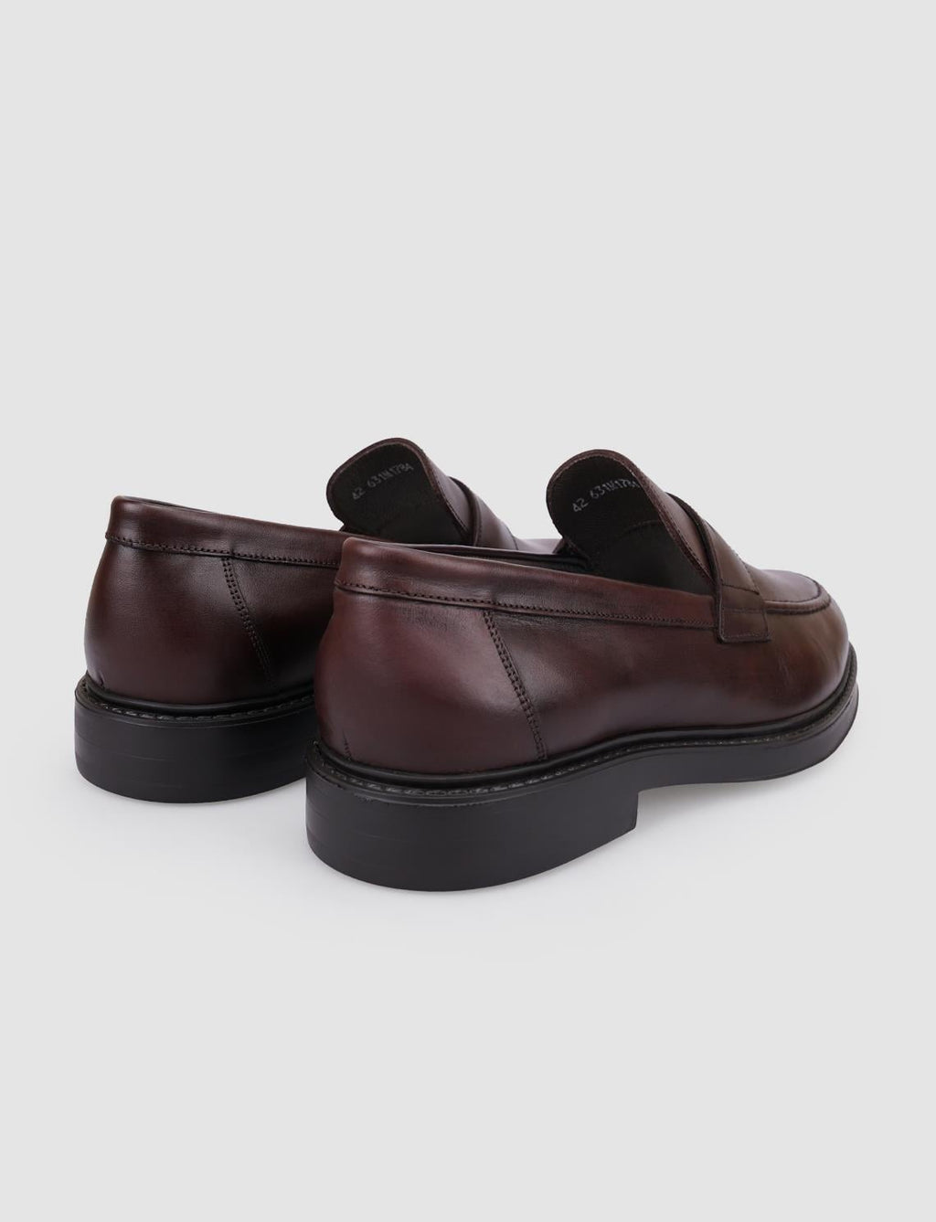 100% Genuine Leather Brown Men's Casual Shoes