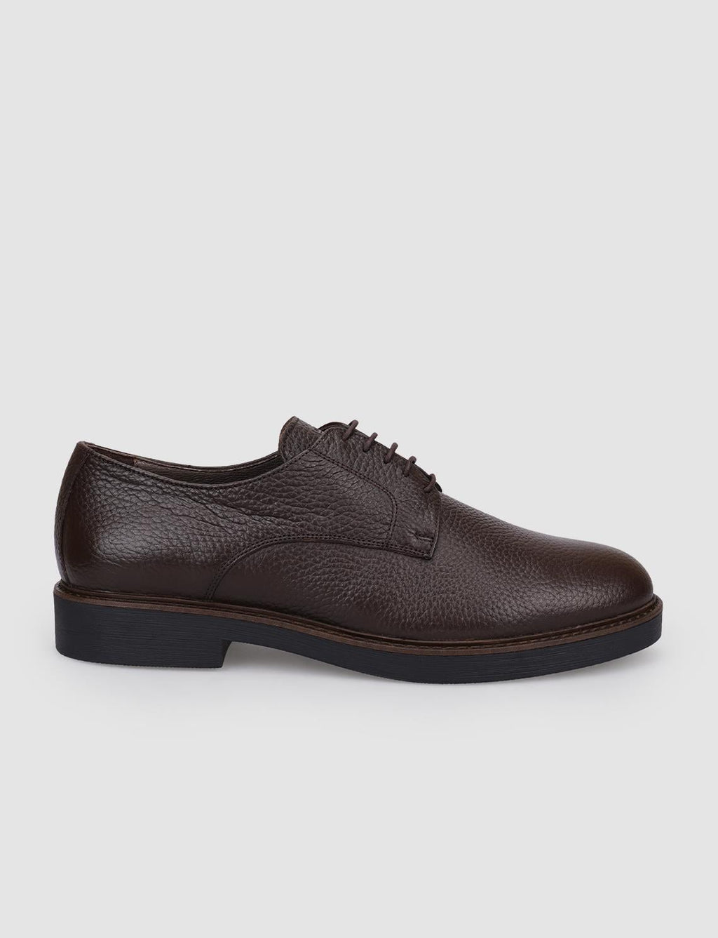 100% Genuine Leather Brown Lace-up Men's Casual Shoes