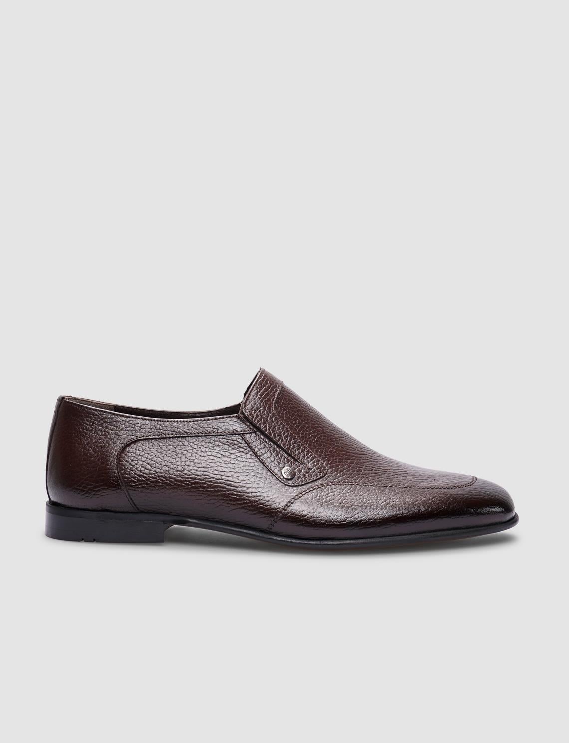 100% Genuine Leather Brown Men's Classic Shoes