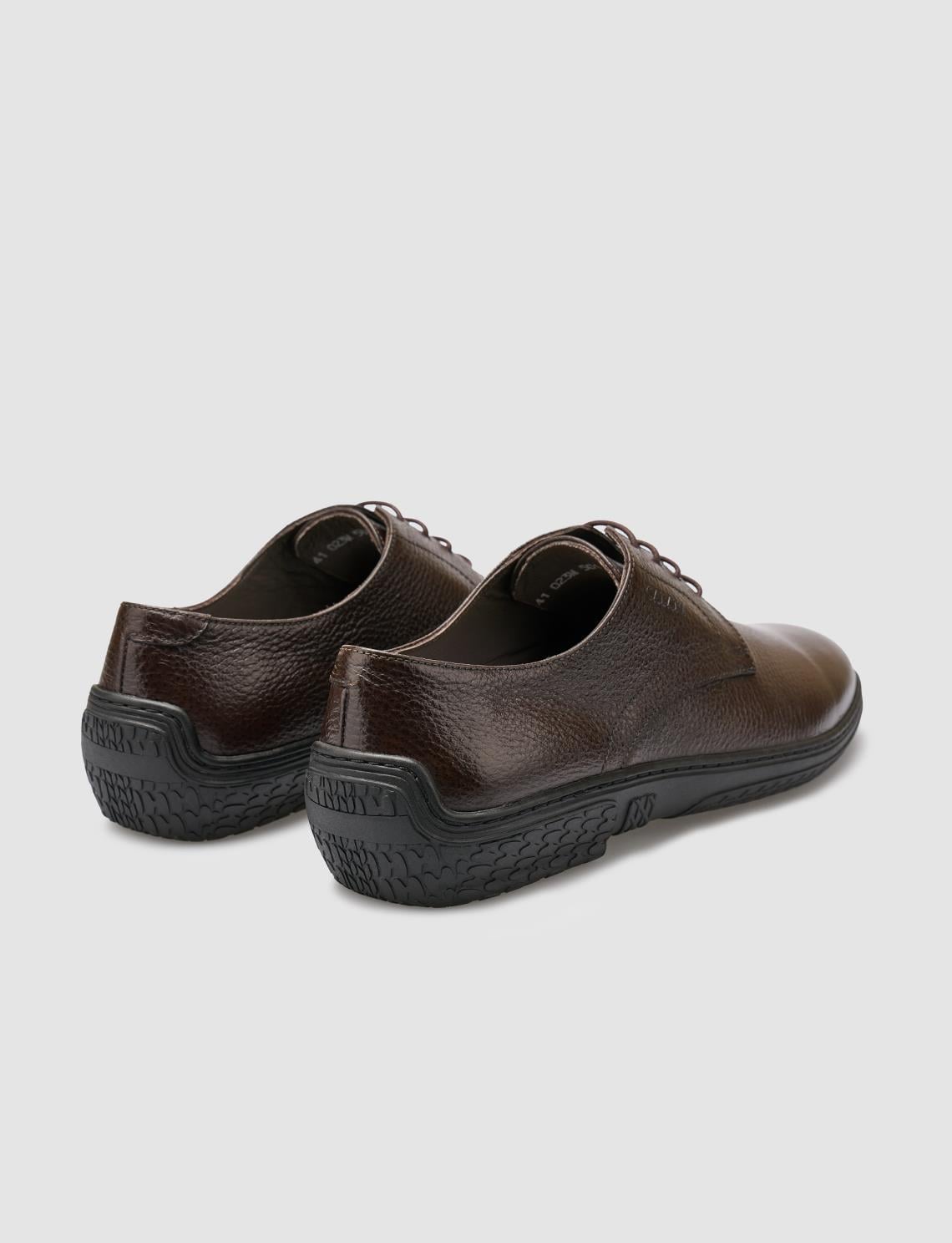 100% Genuine Leather Brown Men's Casual Shoes