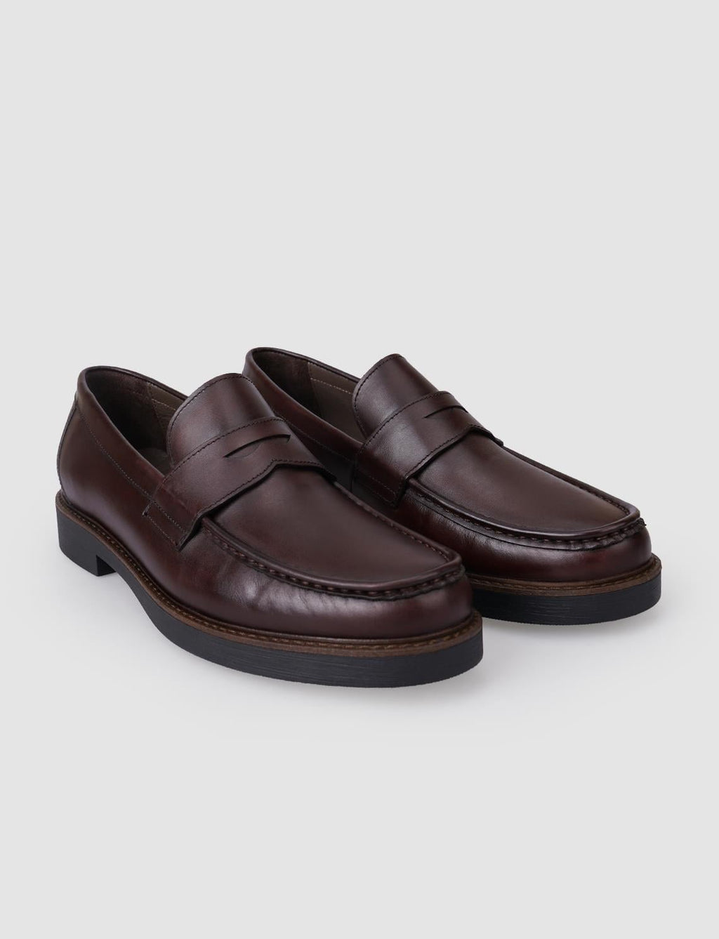 100% Genuine Leather Brown Men's Casual Shoes