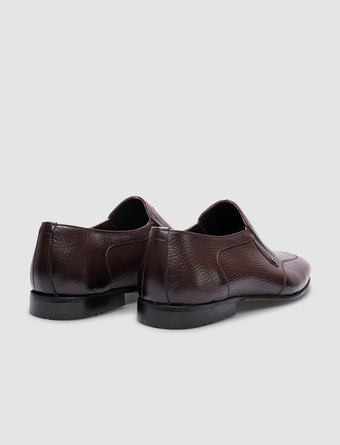 100% Genuine Leather Brown Men's Classic Shoes