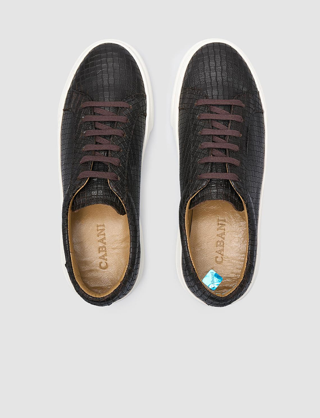 100% Genuine Leather Brown Women's Athletic Shoes