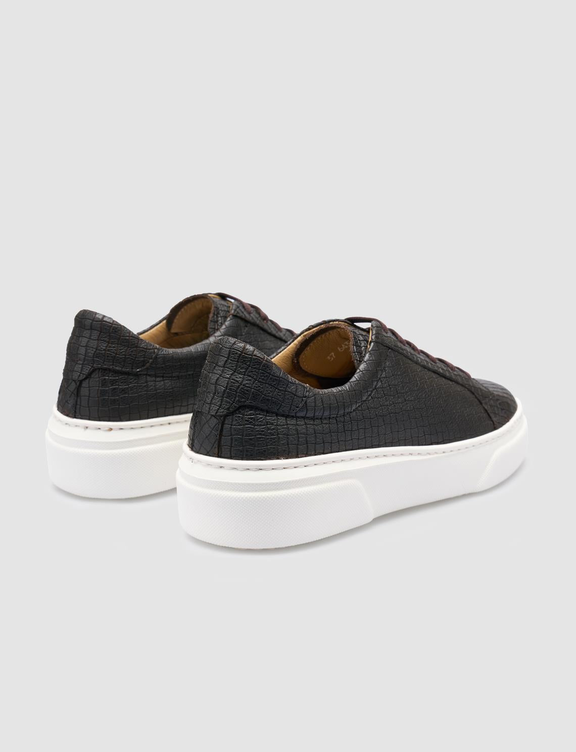 100% Genuine Leather Brown Women's Athletic Shoes