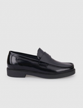 100% Genuine Leather Black Openwork Men's Casual Shoes