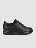 100% Genuine Leather Black Lace-up Men's Casual Shoes