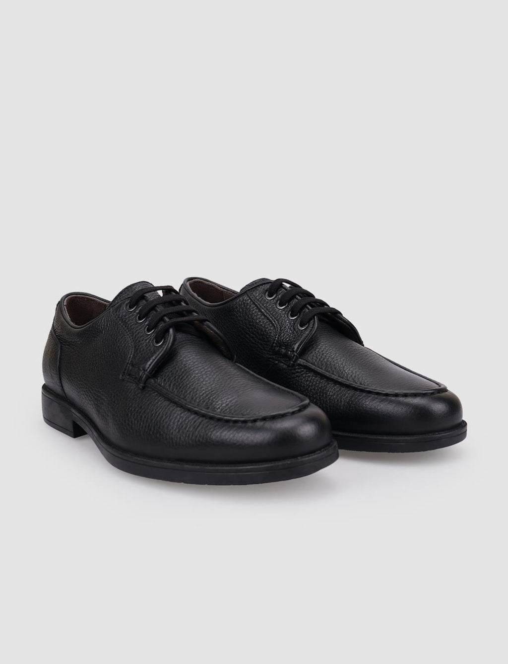 100% Genuine Leather Black Lace-up Men's Casual Shoes
