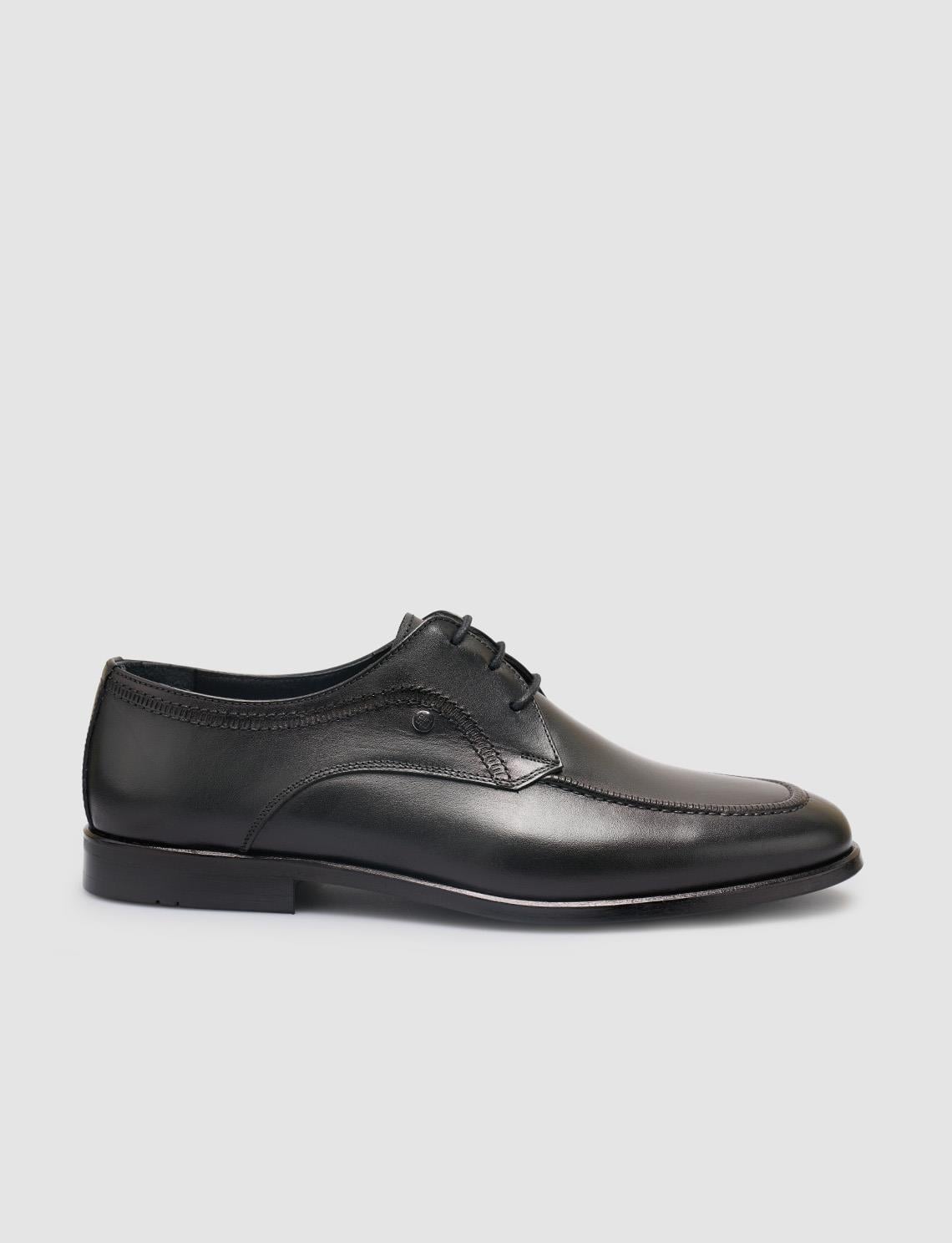 100% Genuine Leather Black Men's Classic Shoes