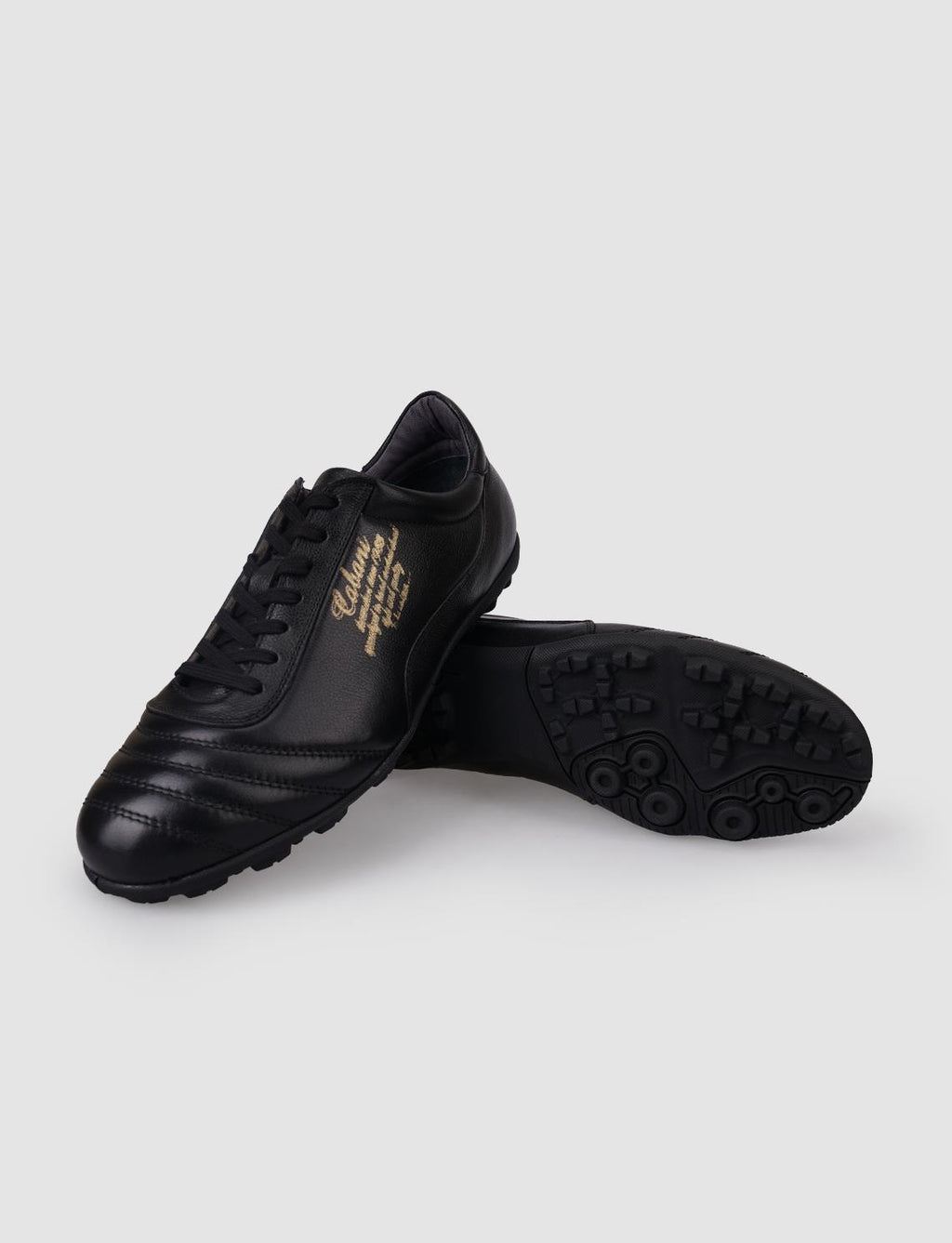 100% Genuine Leather Black Lace-up Men's Pedal Shoes