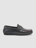 100% Genuine Leather Black Men's Casual Shoes