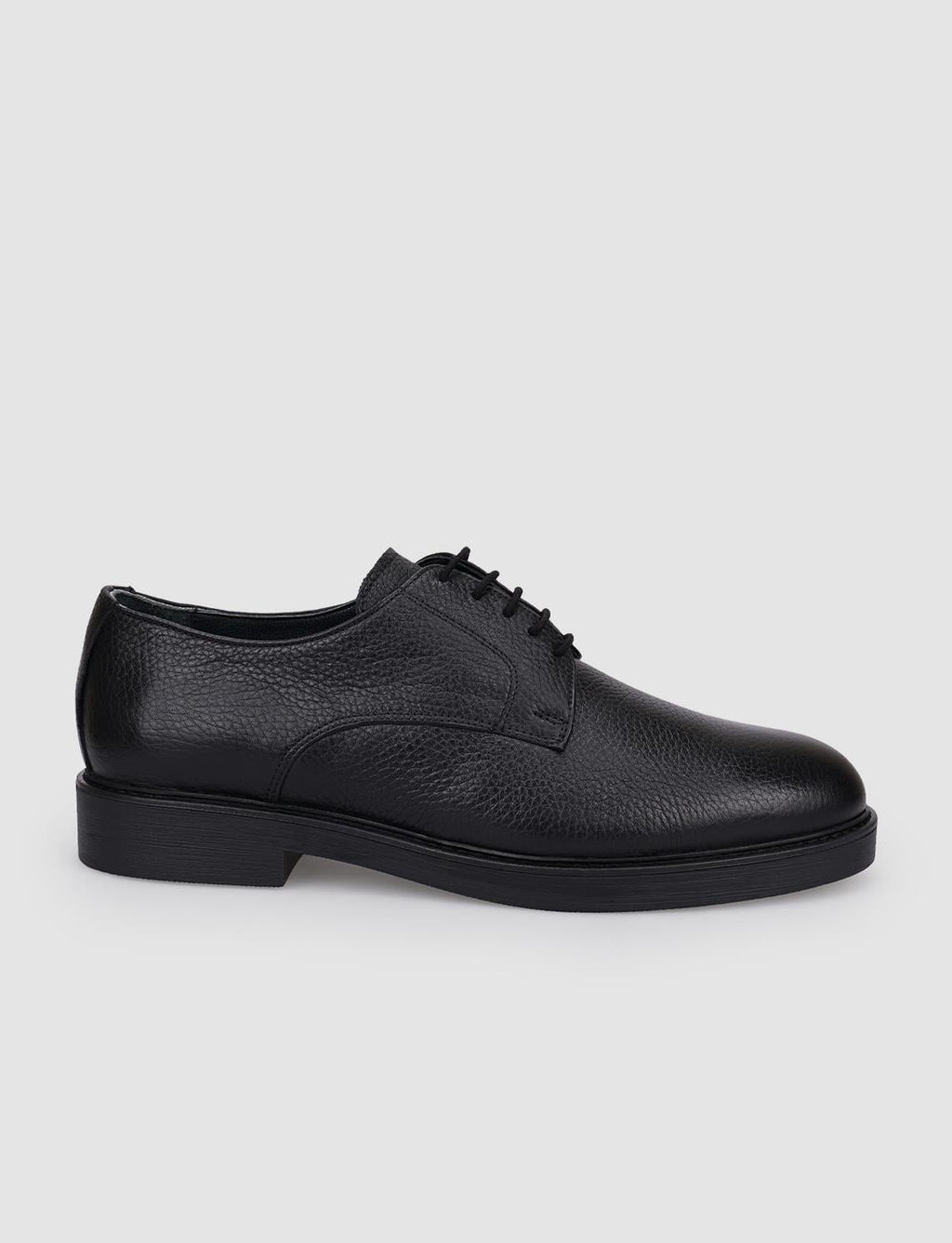 100% Genuine Leather Black Lace-up Men's Casual Shoes