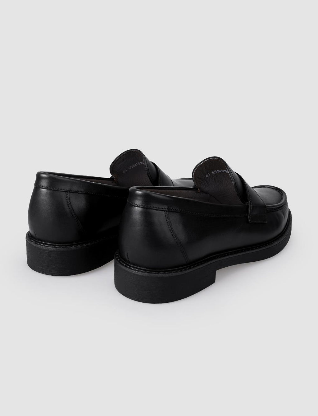 100% Genuine Leather Black Men's Casual Shoes