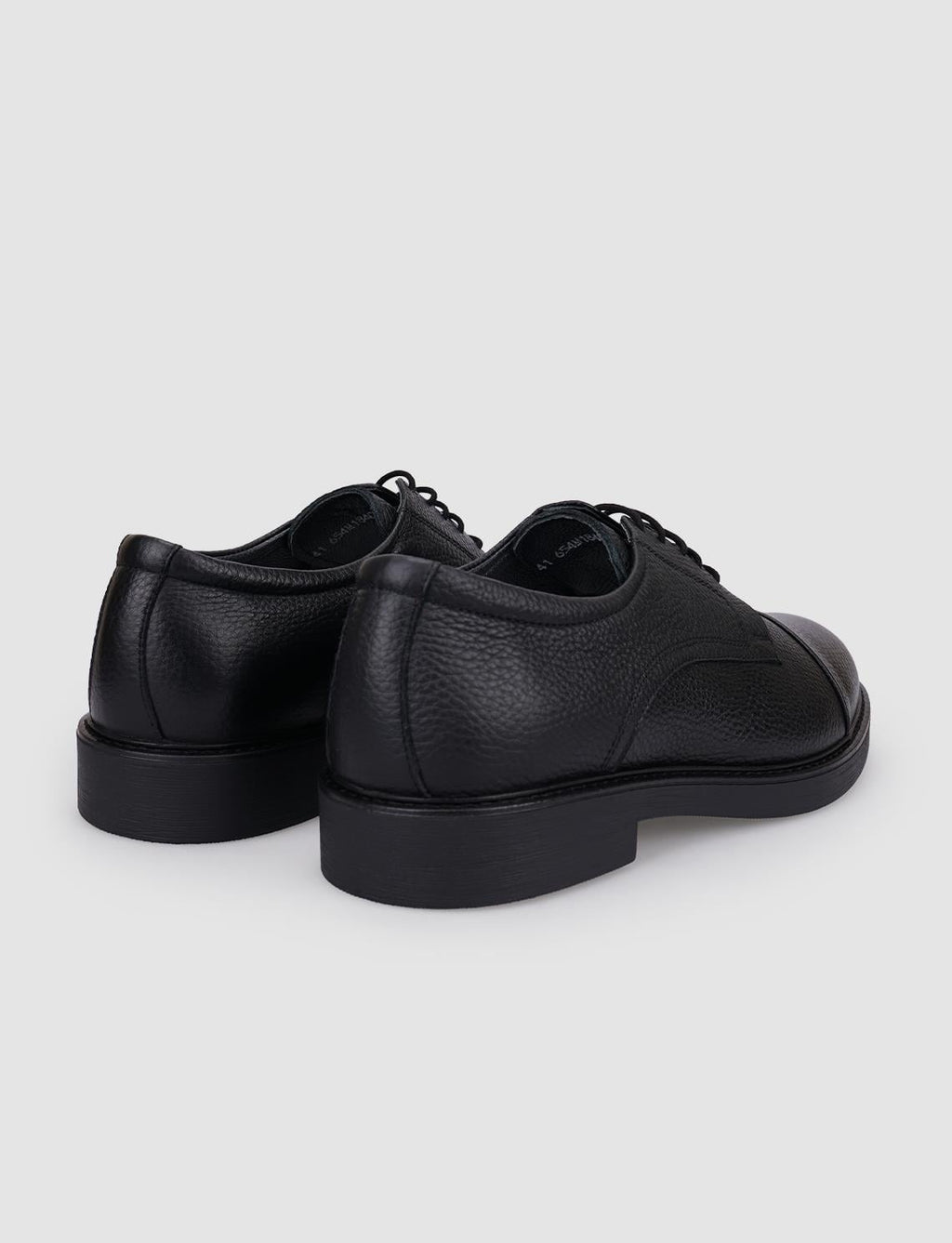 100% Genuine Leather Black Lace-up Men's Casual Shoes