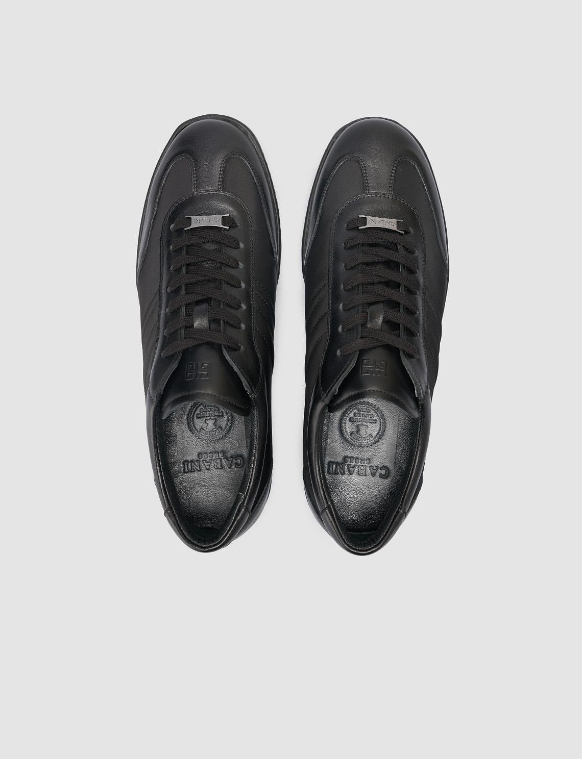 100% Genuine Leather Black Nubuck Men's Casual Shoes
