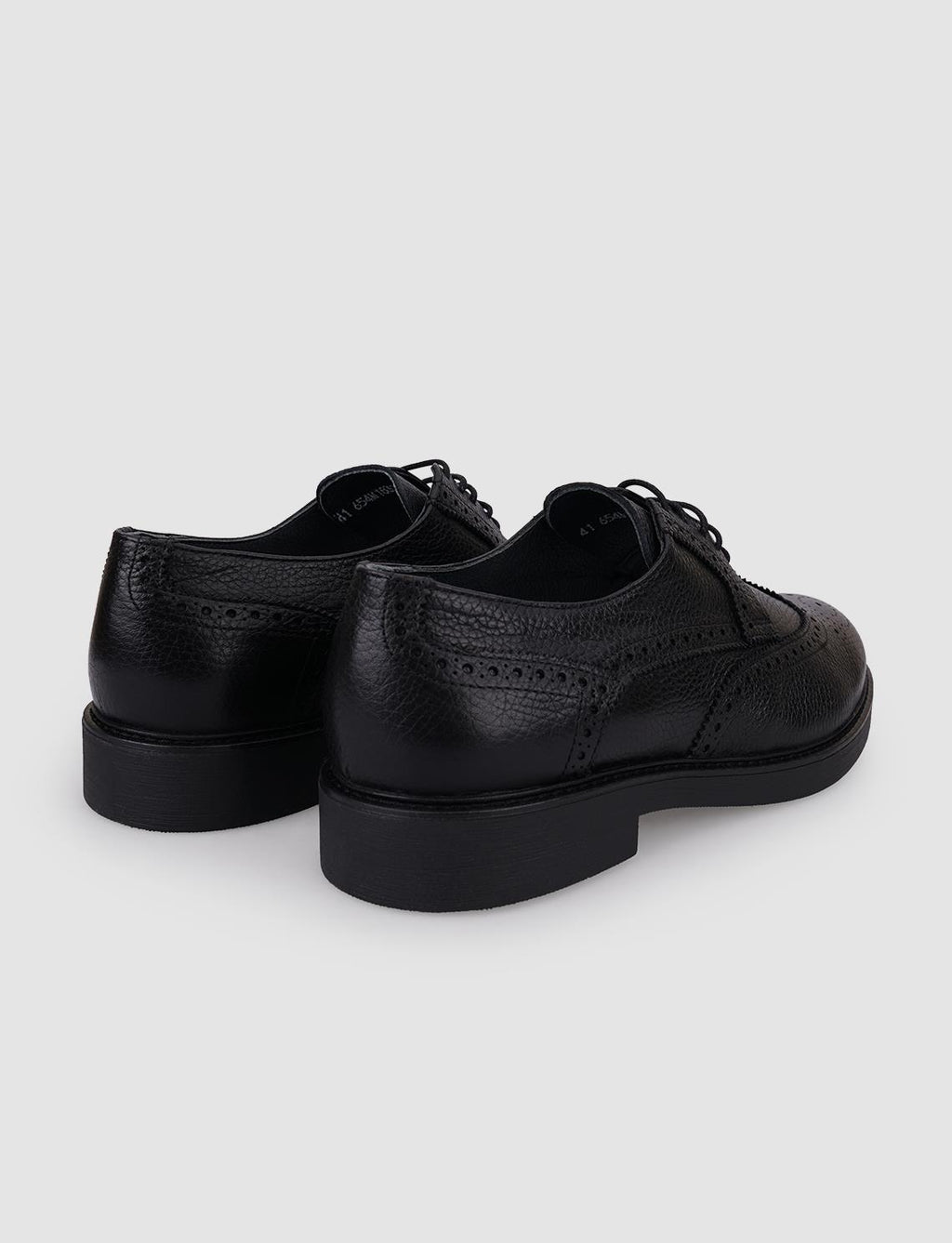 100% Genuine Leather Black Lace-up Men's Casual Shoes