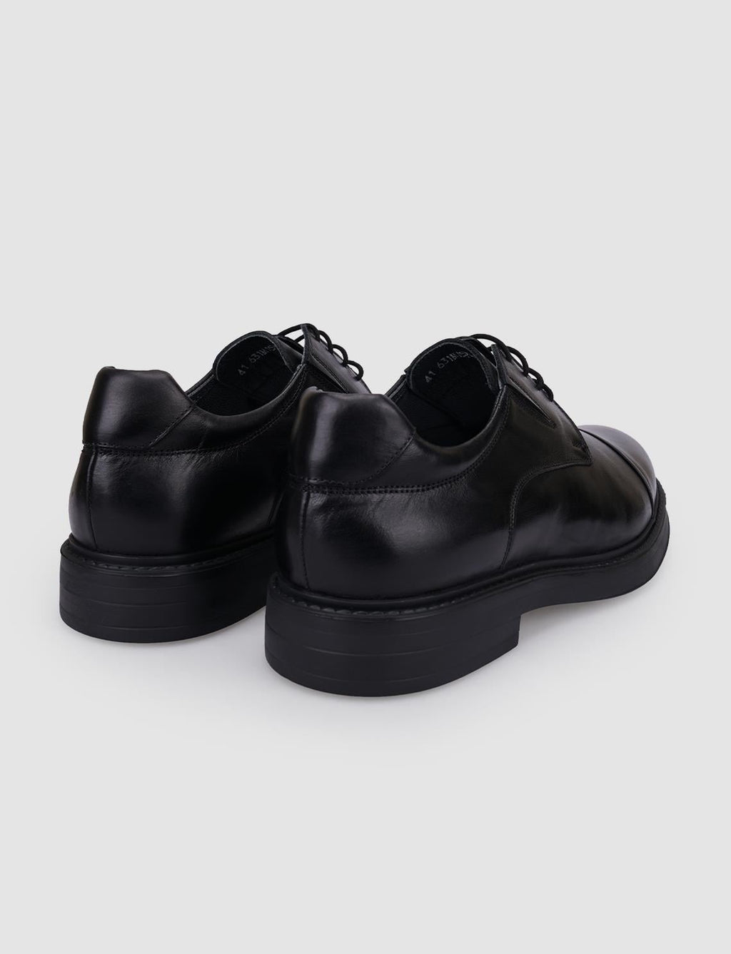 100% Genuine Leather Black Lace-up Men's Casual Shoes