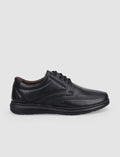 100% Genuine Leather Black Lace-up Men's Casual Shoes