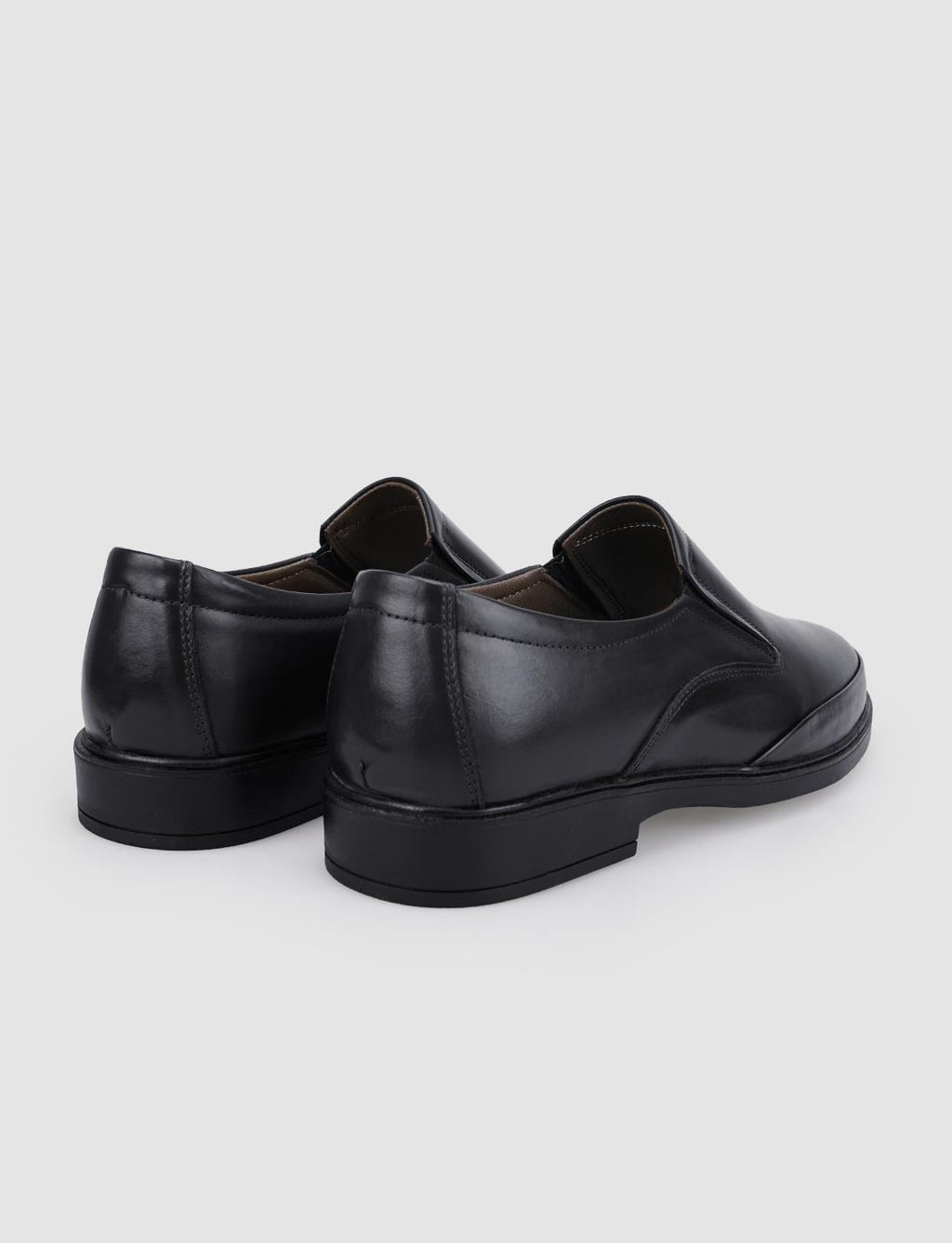 100% Genuine Leather Black Men's Casual Shoes