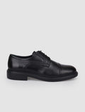 100% Genuine Leather Black Lace-up Men's Casual Shoes
