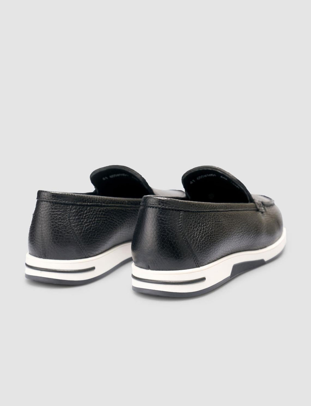 100% Genuine Leather Black Men's Loafer