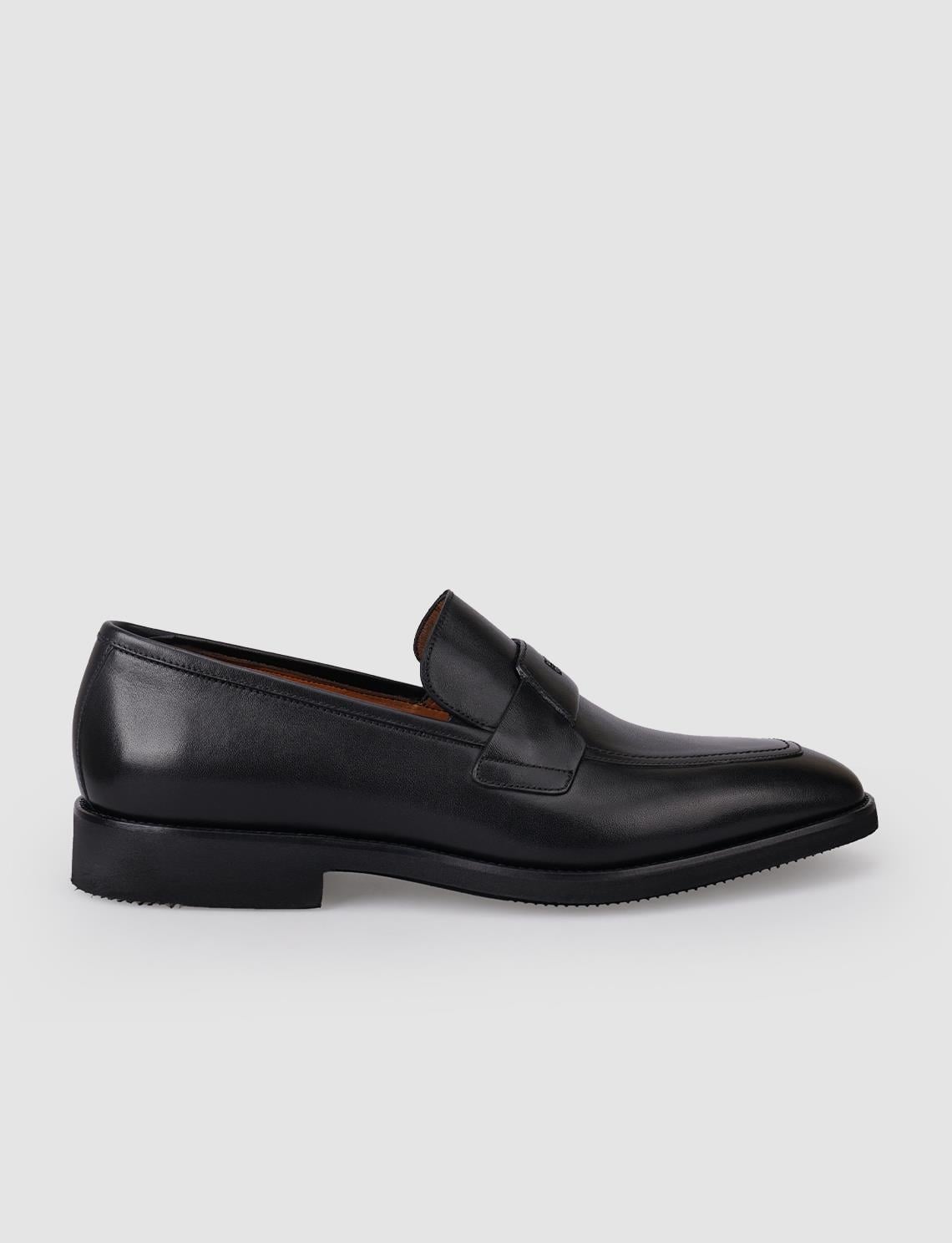 100% Genuine Leather Black Men's Classic Shoes
