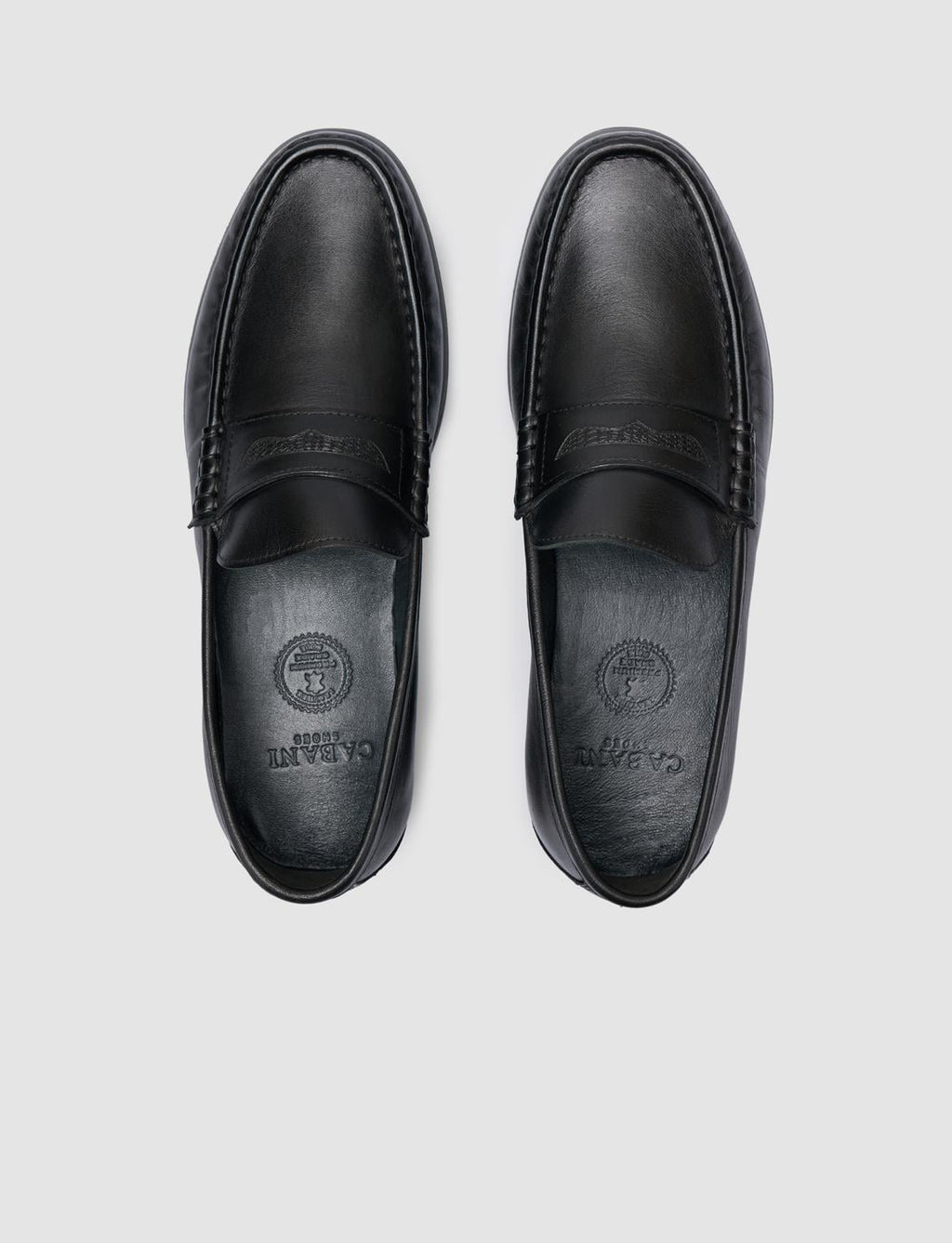 100% Genuine Leather Black Men's Casual Shoes