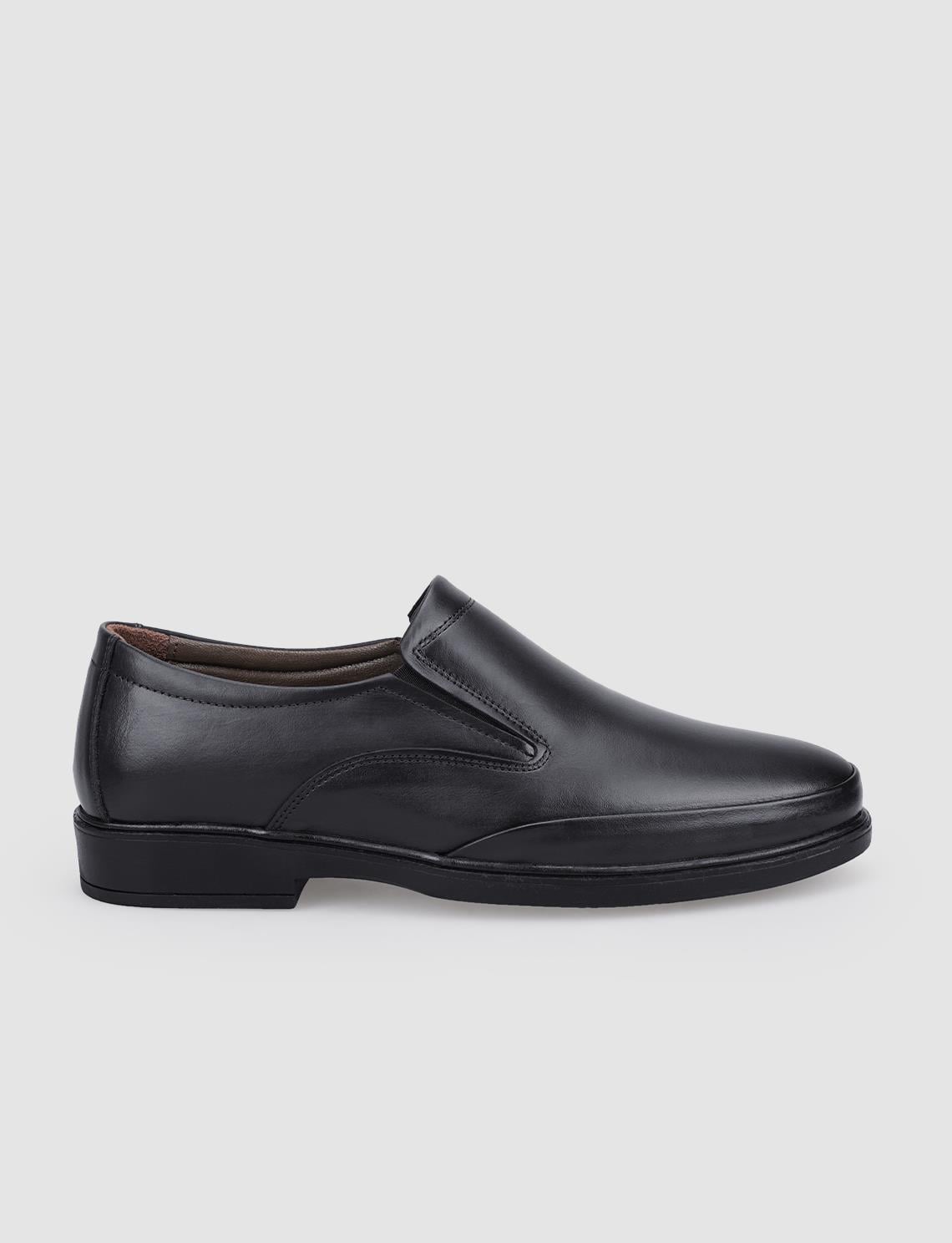 100% Genuine Leather Black Men's Casual Shoes