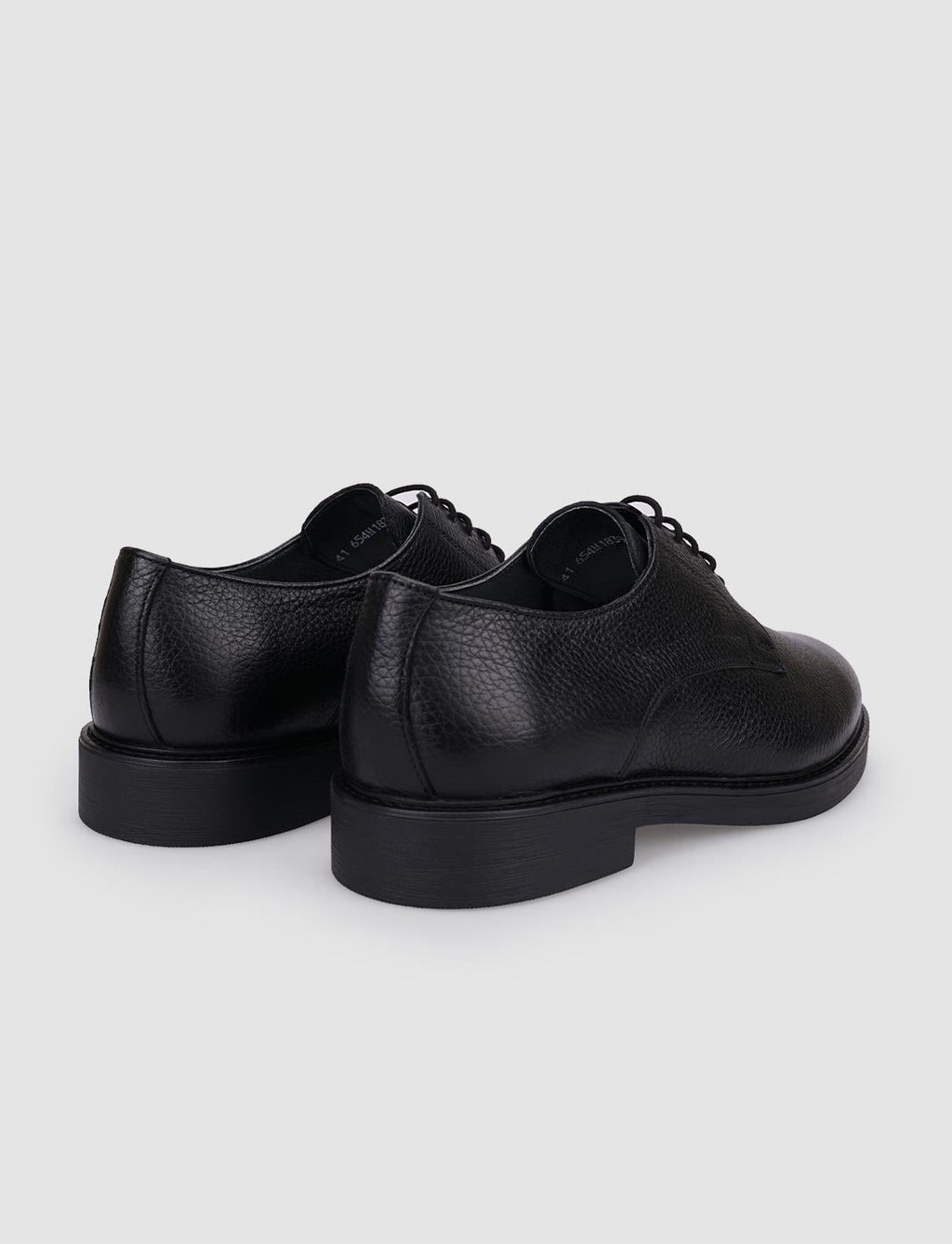 100% Genuine Leather Black Lace-up Men's Casual Shoes