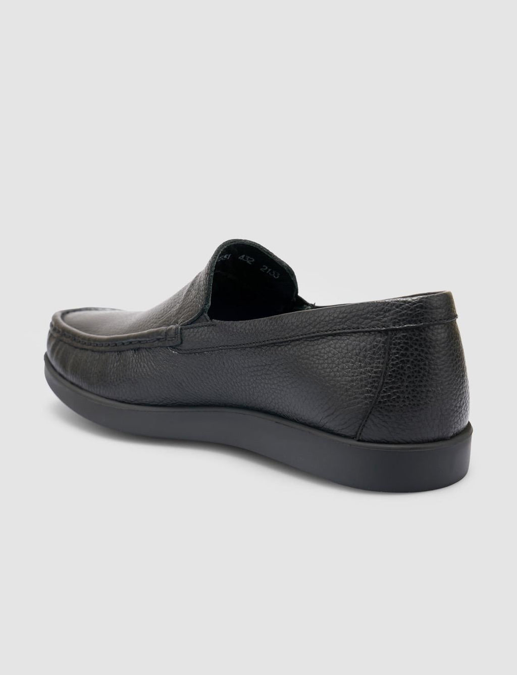 100% Genuine Leather Black Men's Casual Shoes