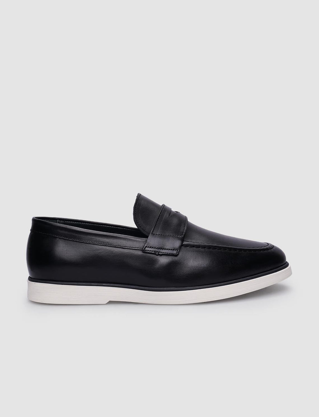 100% Genuine Leather Black Men's Casual Shoes