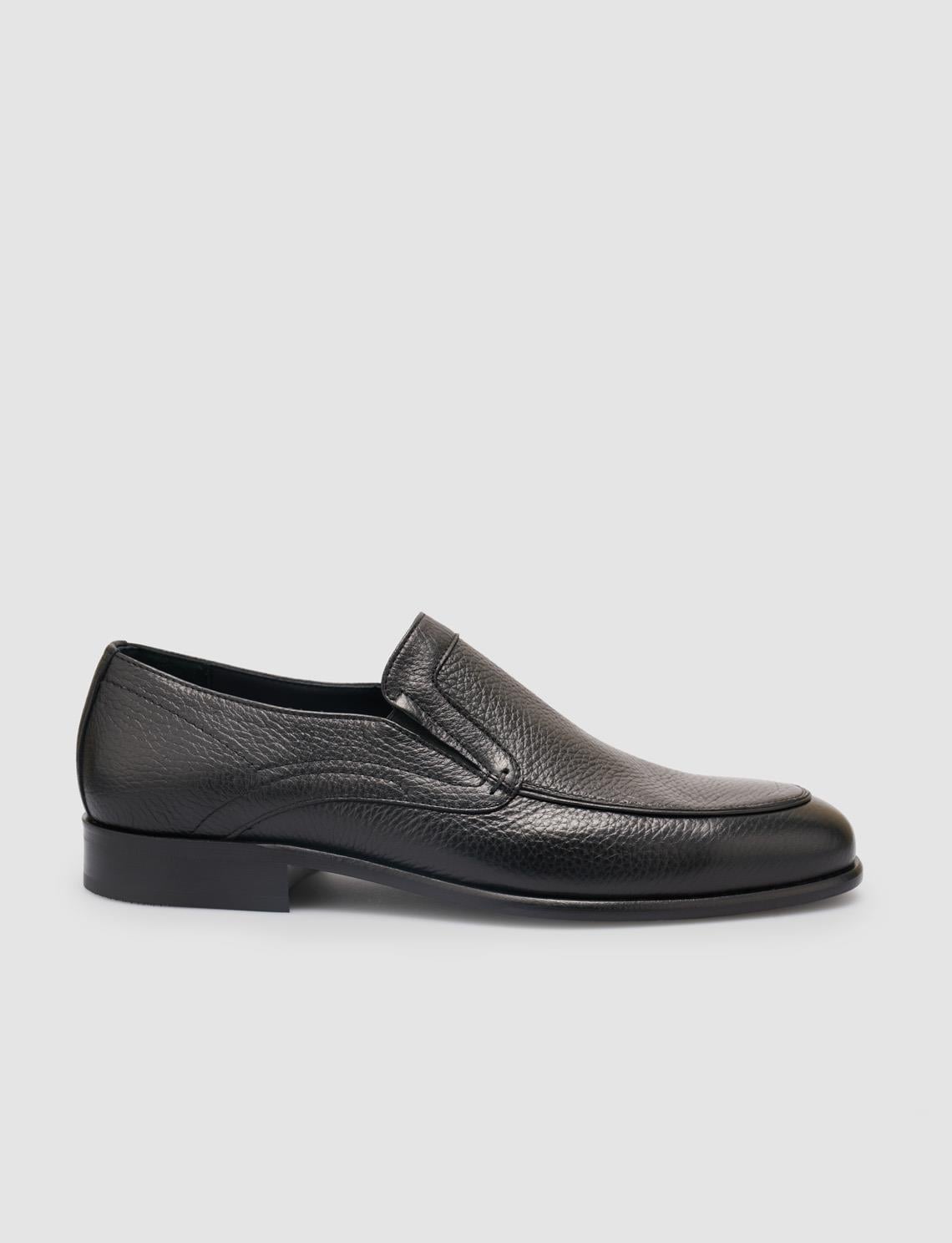 100% Genuine Leather Black Men's Classic Shoes