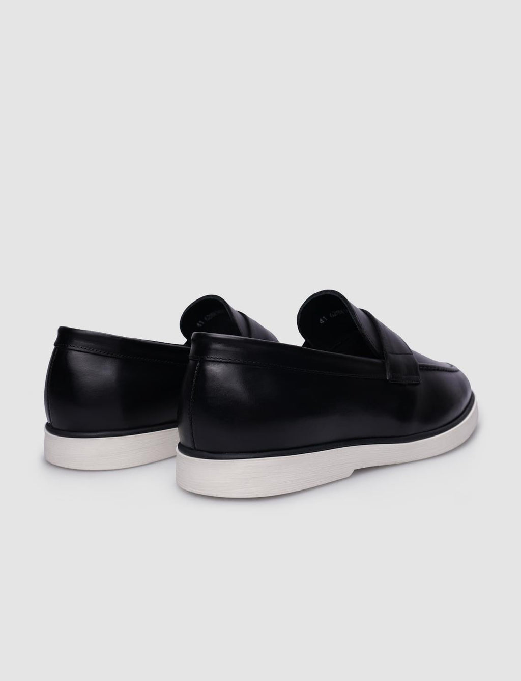 100% Genuine Leather Black Men's Casual Shoes