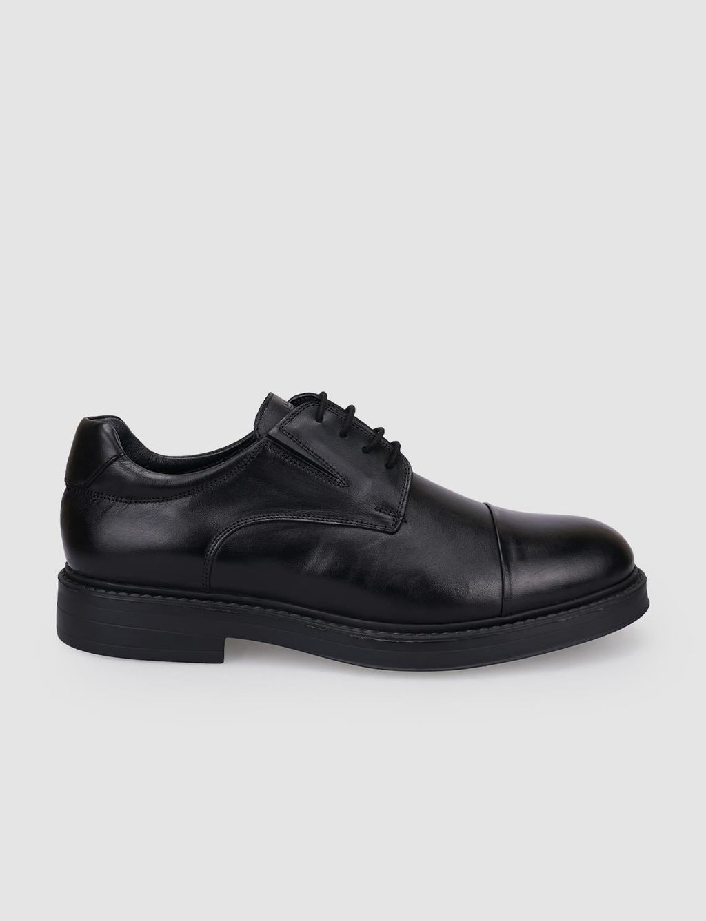 100% Genuine Leather Black Lace-up Men's Casual Shoes