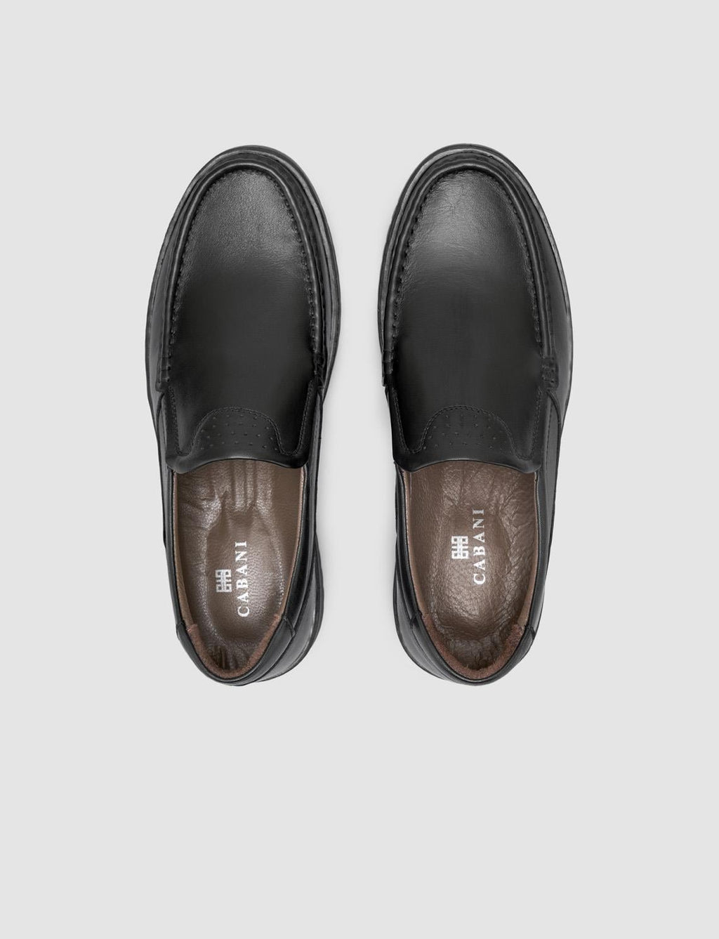 100% Genuine Leather Black Men's Casual Shoes