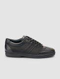 100% Genuine Leather Black Nubuck Men's Casual Shoes