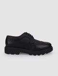 100% Genuine Leather Black Lace-up Men's Casual Shoes