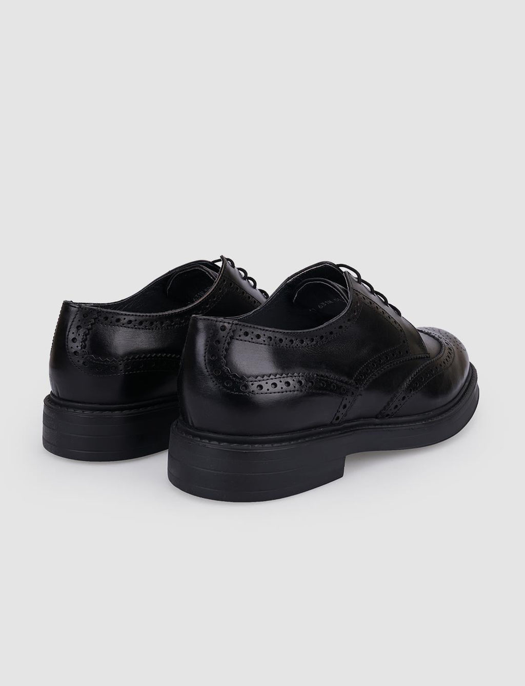 100% Genuine Leather Black Lace-up Men's Casual Shoes
