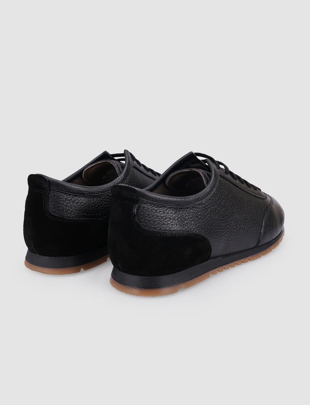 100% Genuine Leather Black Lace-up Men's Casual Shoes