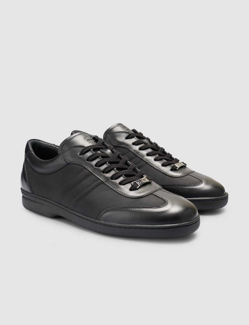 100% Genuine Leather Black Nubuck Men's Casual Shoes